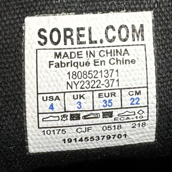 Sorel Lexi Wedge Camo boots Size 4 Camouflage Mid Ankle Green NY2322-371 - Picture 7 of 7